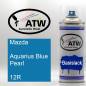 Preview: Mazda, Aquarius Blue Pearl, 12R: 400ml Sprühdose, von ATW Autoteile West.